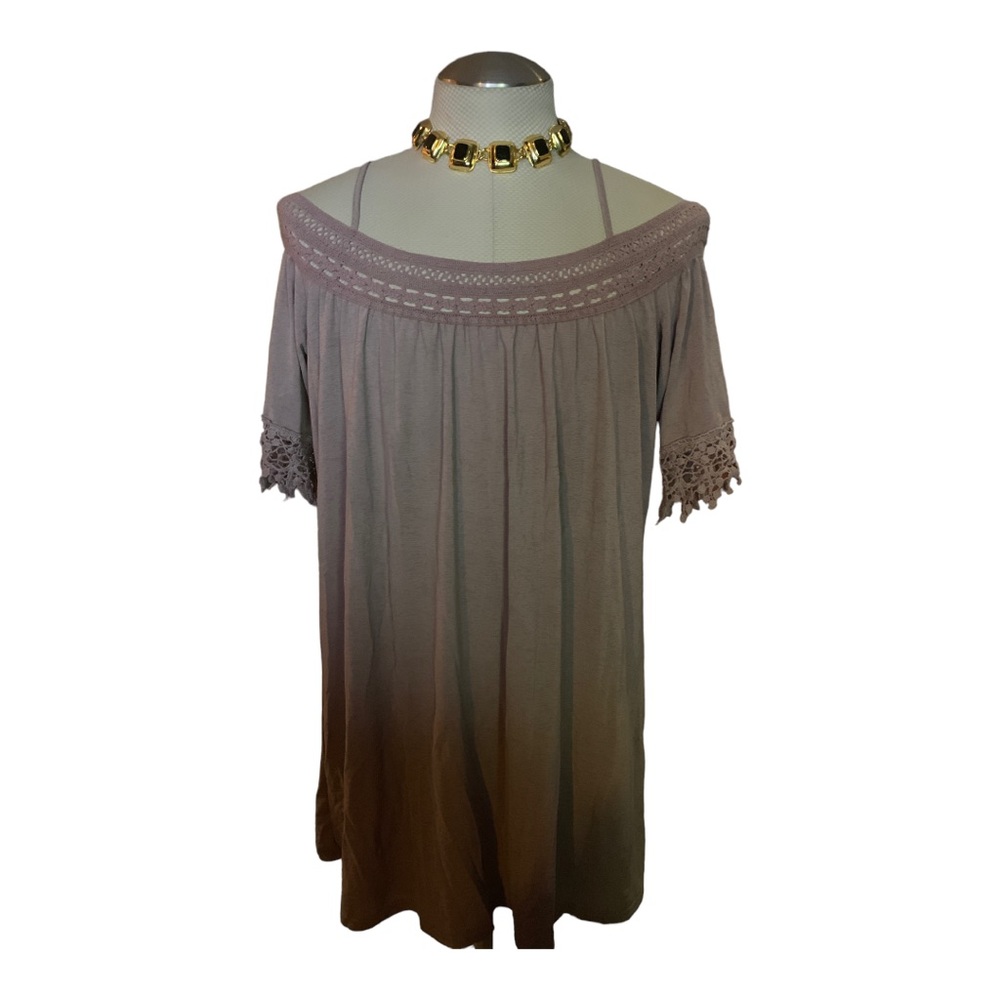 STELLA TWEED Women's Oversized Popover Purple Top Size XL